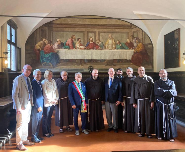 Alberto di Monaco: visita al Santuario della Verna. Sulle orme di mamma Grace
