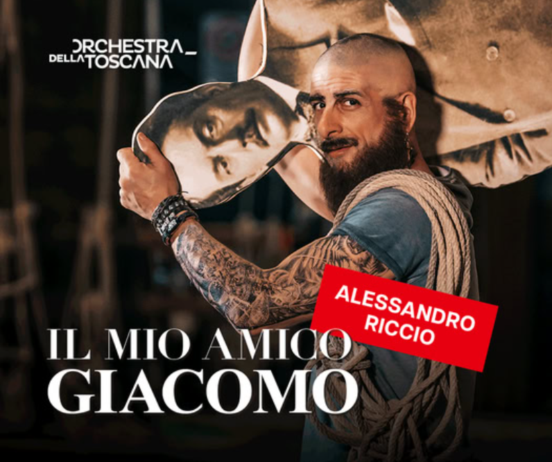 Firenze, Teatro Puccini: «Il mio amico Giacomo» con Alessandro Riccio e l’ORT