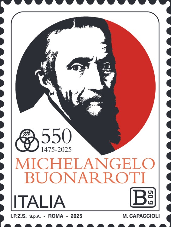 Michelangelo: francobollo commemorativo nel 550° anniversario della nascita
