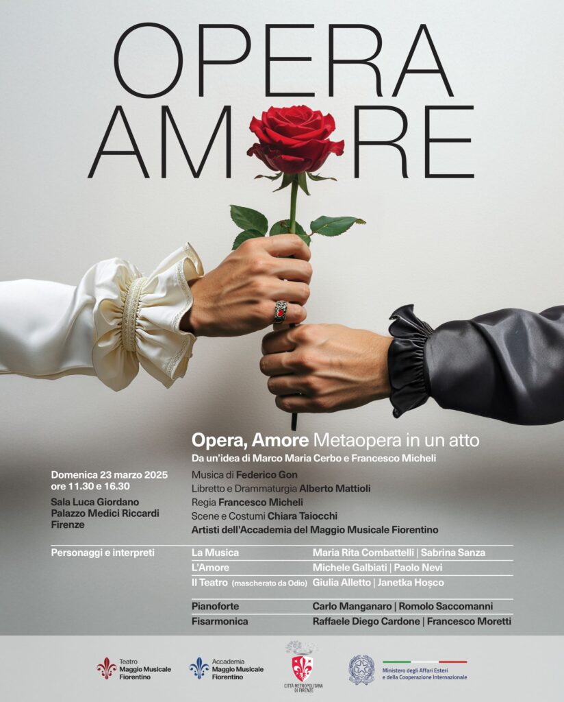 Firenze, Palazzo Medici Riccardi: debutta «Opera, Amore» con l’Accademia del Maggio. Ingresso libero