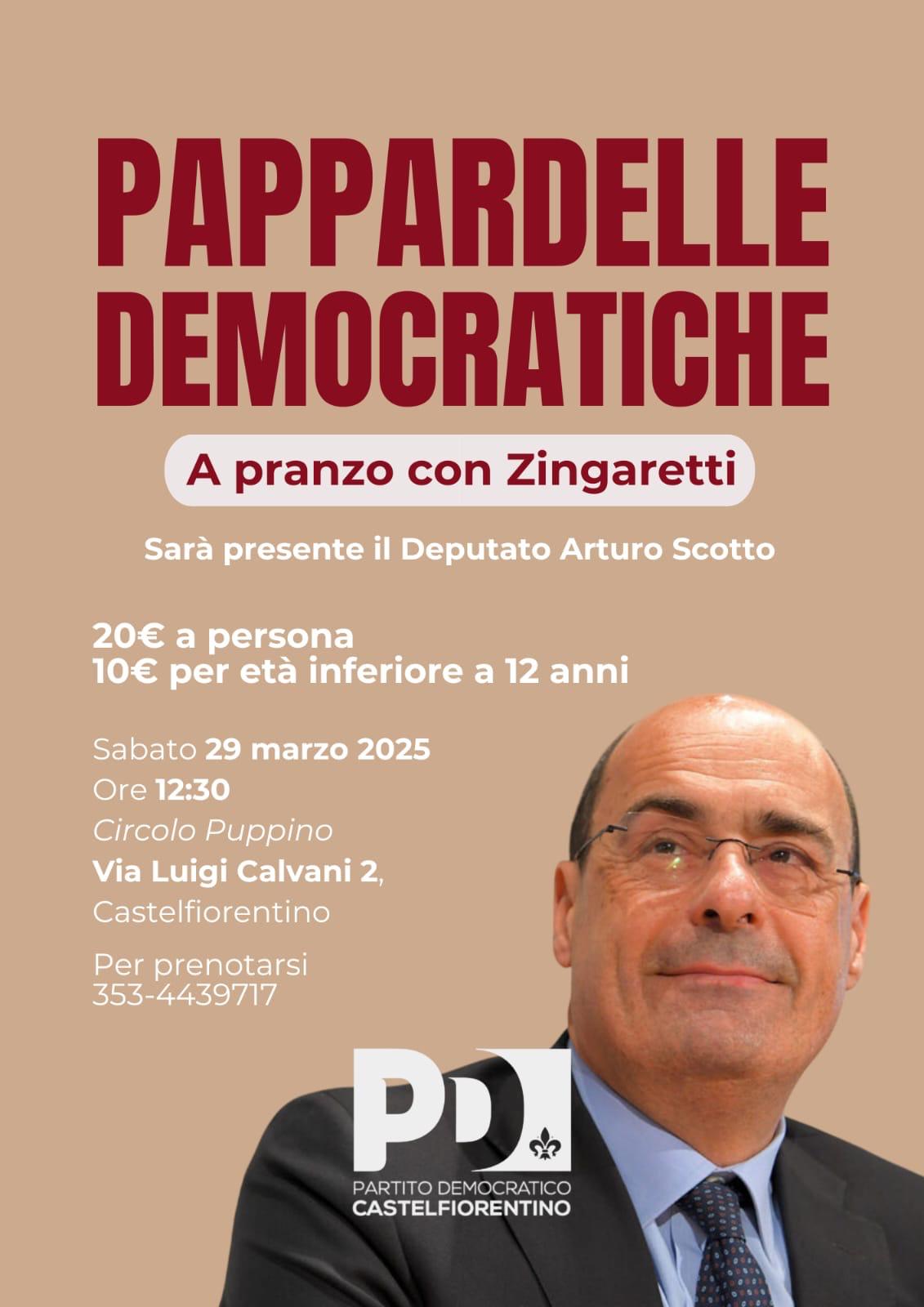 Zingaretti e Scotto a Castelfiorentino