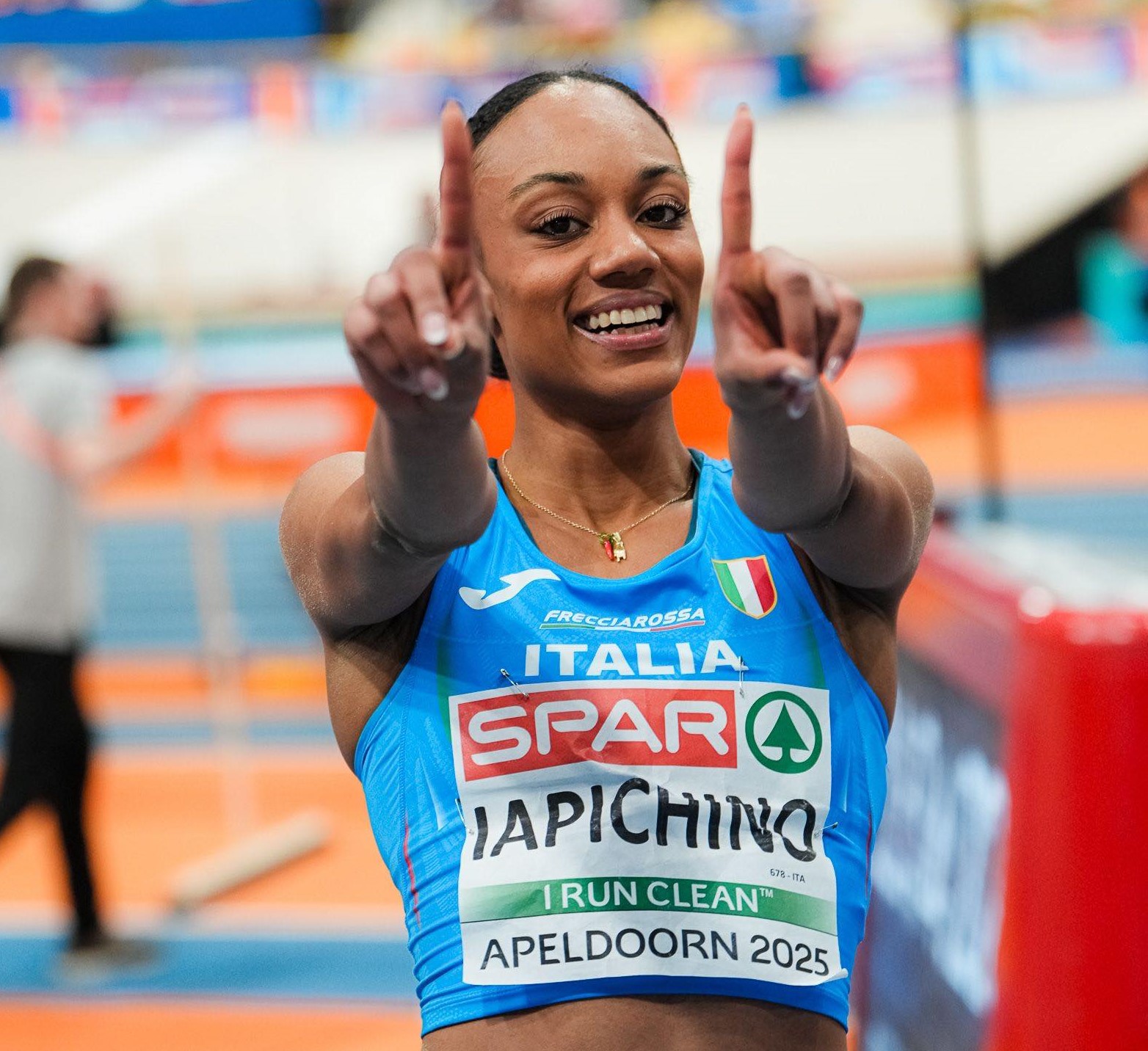 Larissa Iapichino: oro nel salto in lungo agli europei indoor in Olanda