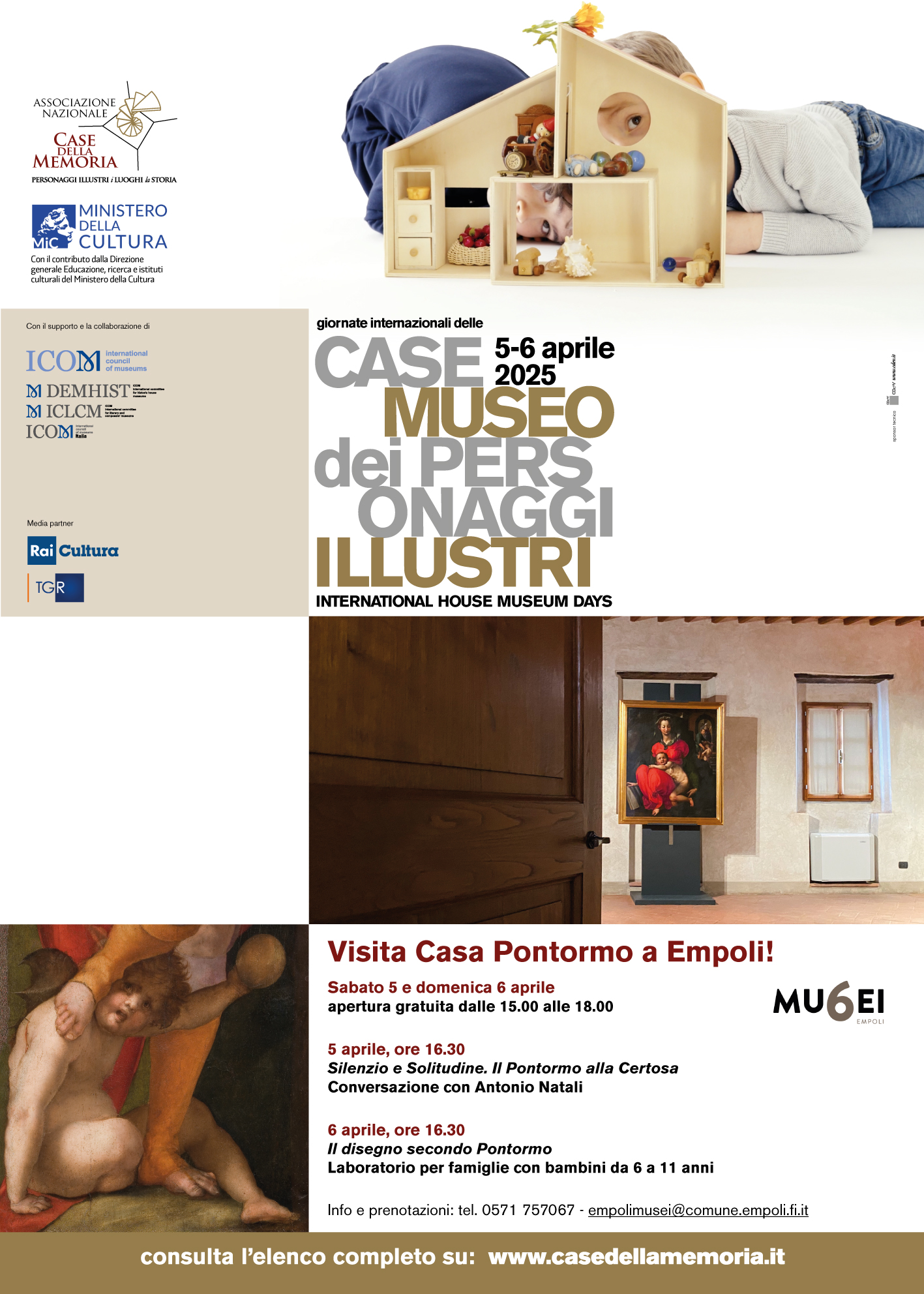 “Giornate delle Case Museo” dei personaggi illustri italiani: apertura gratuita della Casa Pontormo