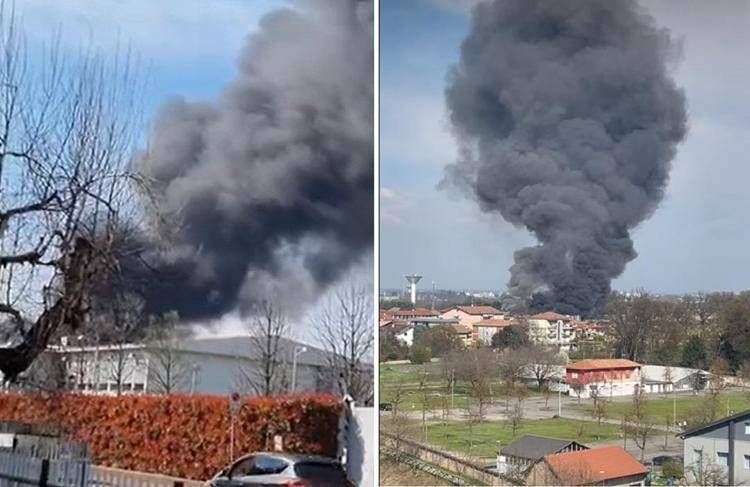 Milano: esplosione nello stabilimento Perfetti. Alta nuvola di fumo. Evacuati tre edifici