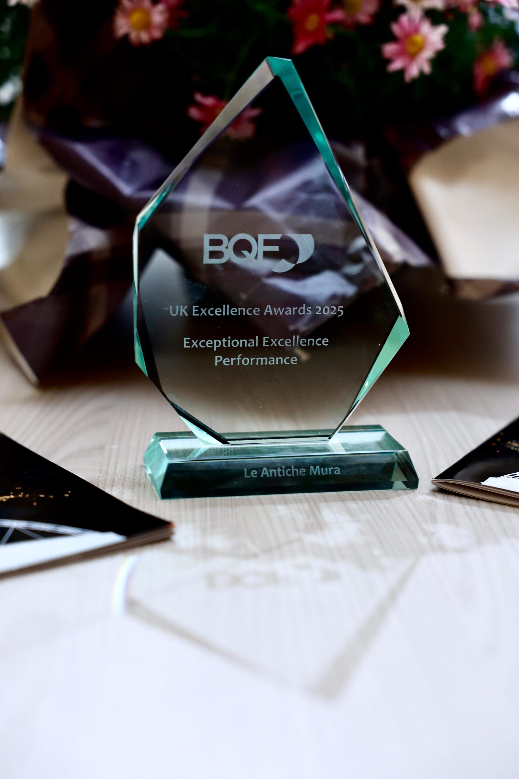 A “Le Antiche Mura” l’Exceptional Excellence Award della British Quality Foundation