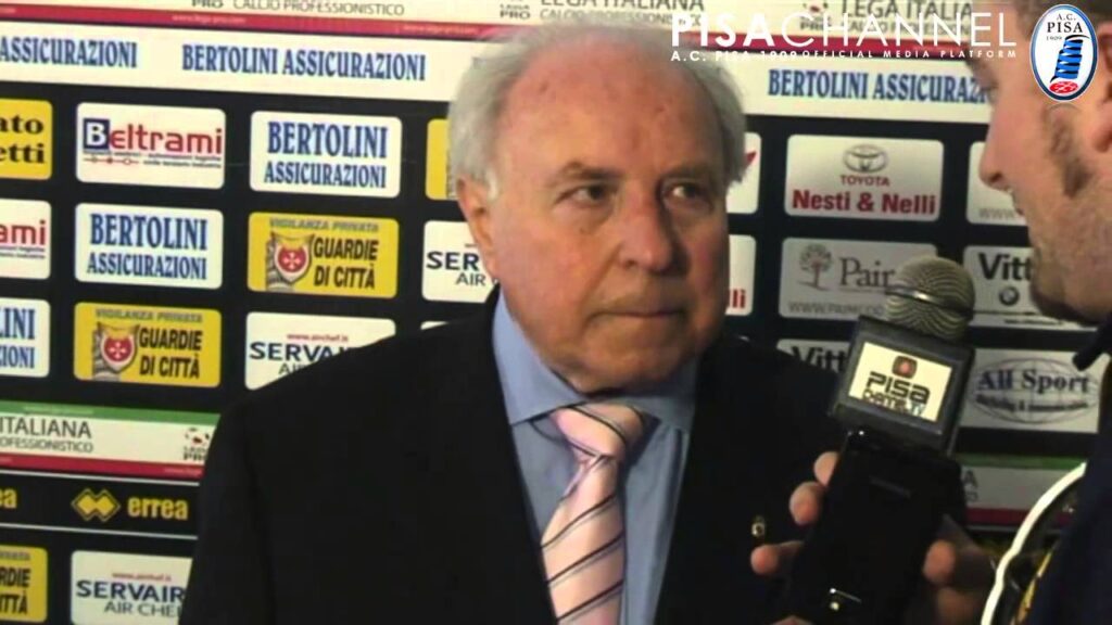 Calcio: morto l’ex presidente del Pisa Carlo Battini