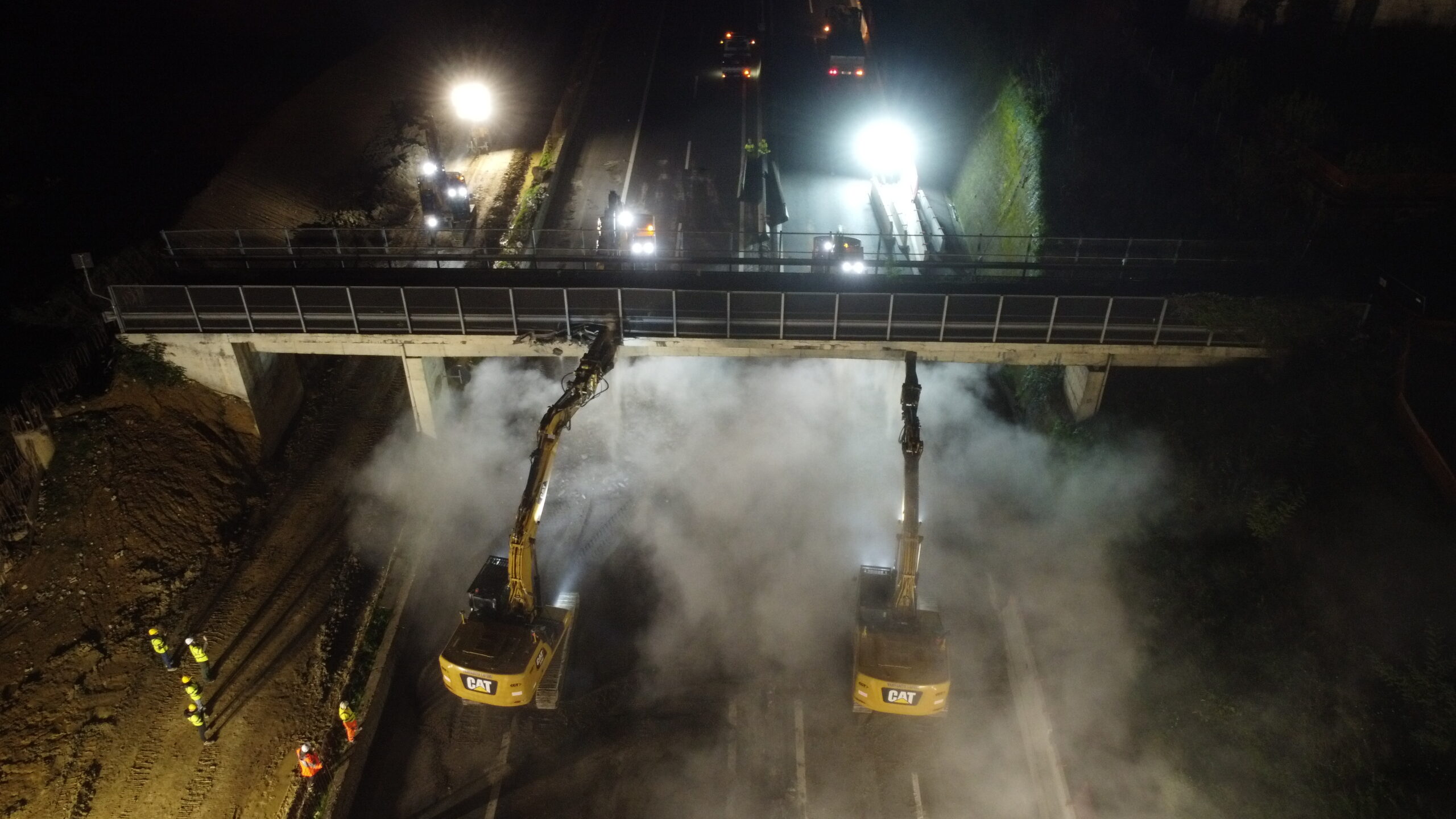 Autostrada A1, tratto Firenze sud-Incisa Reggello chiuso di notte fra sabato 10 e domenica 11: per 5 nuovi cavalcavia