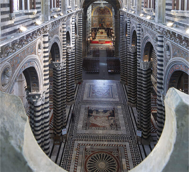 Siena, pavimento del Duomo: nell’anno del Giubileo, si vede “La Speranza” di Alessandro Franchi