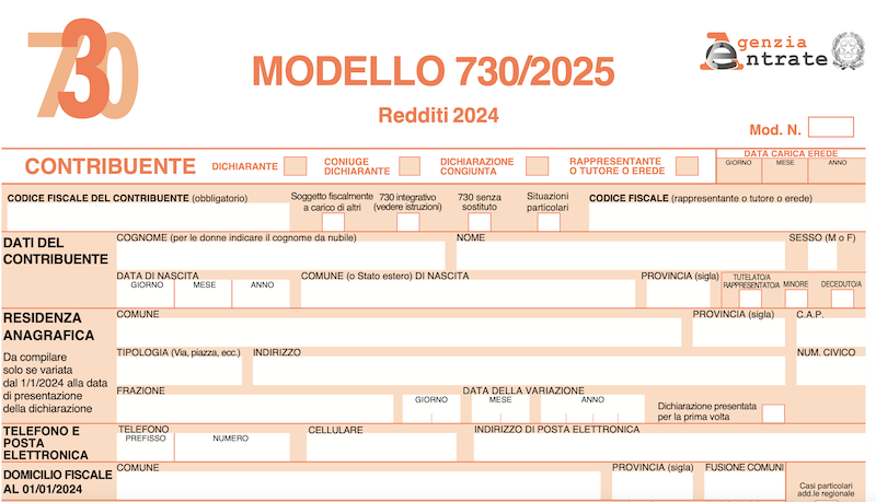 Fisco: precompilata 2025 disponibile online. Dal 15 maggio l’invio