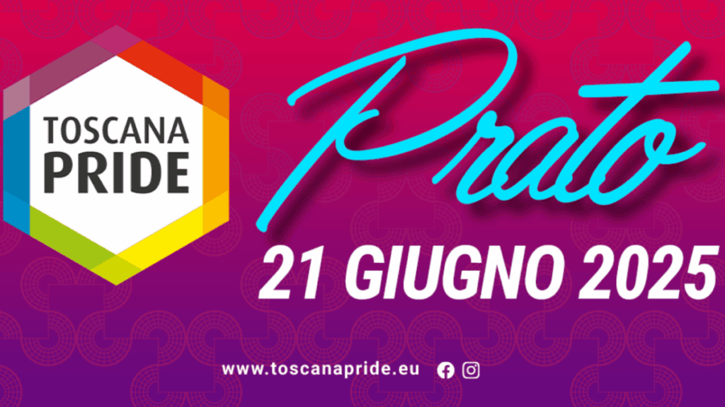 Toscana Pride 2025: il 21 giugno sbarca a Prato la festa arcobaleno. Programma e orari