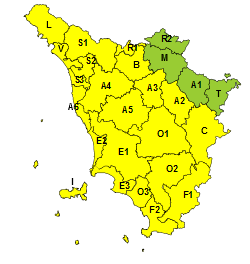 Pioggia e temporali in Toscana: scatta il codice giallo per domenica 22. Le zone a rischio